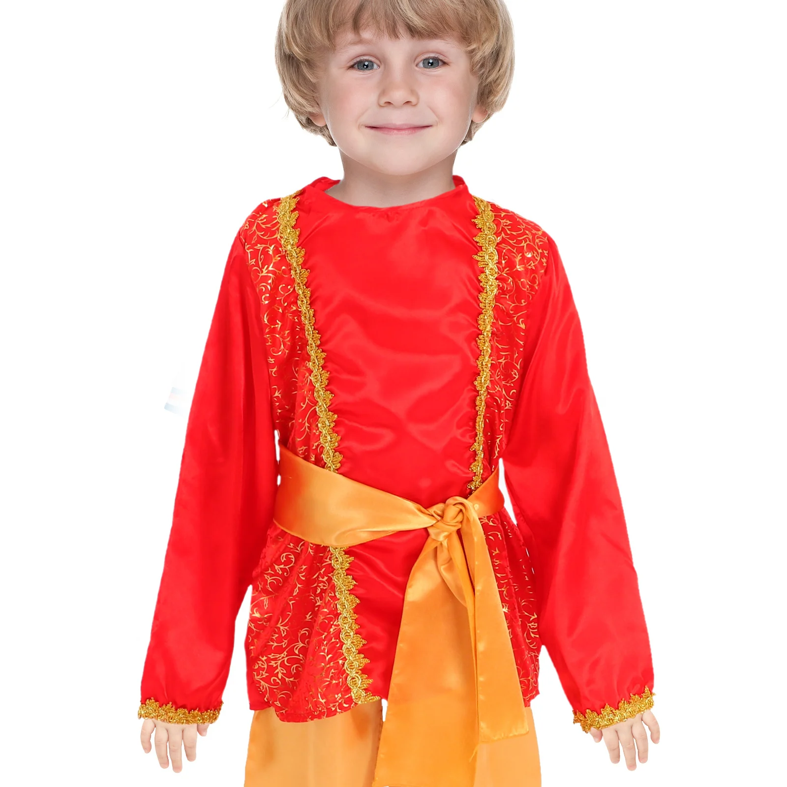 

1Set Kids Prince Costume Arabian Style Halloween Royal Outfit Boys Cosplay Party Dressup M Costume Set