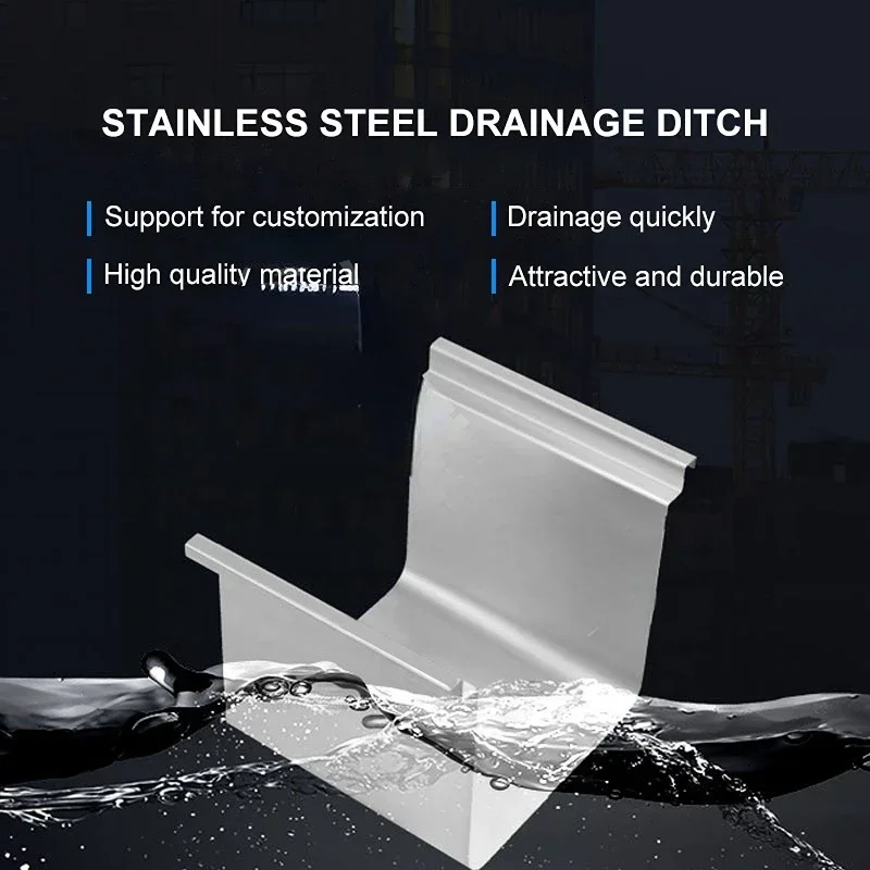 Hot Sales Linear Drain Linear Water Floor Channels Internal Water Drainage Systems Gutters Stainless Steel Drain