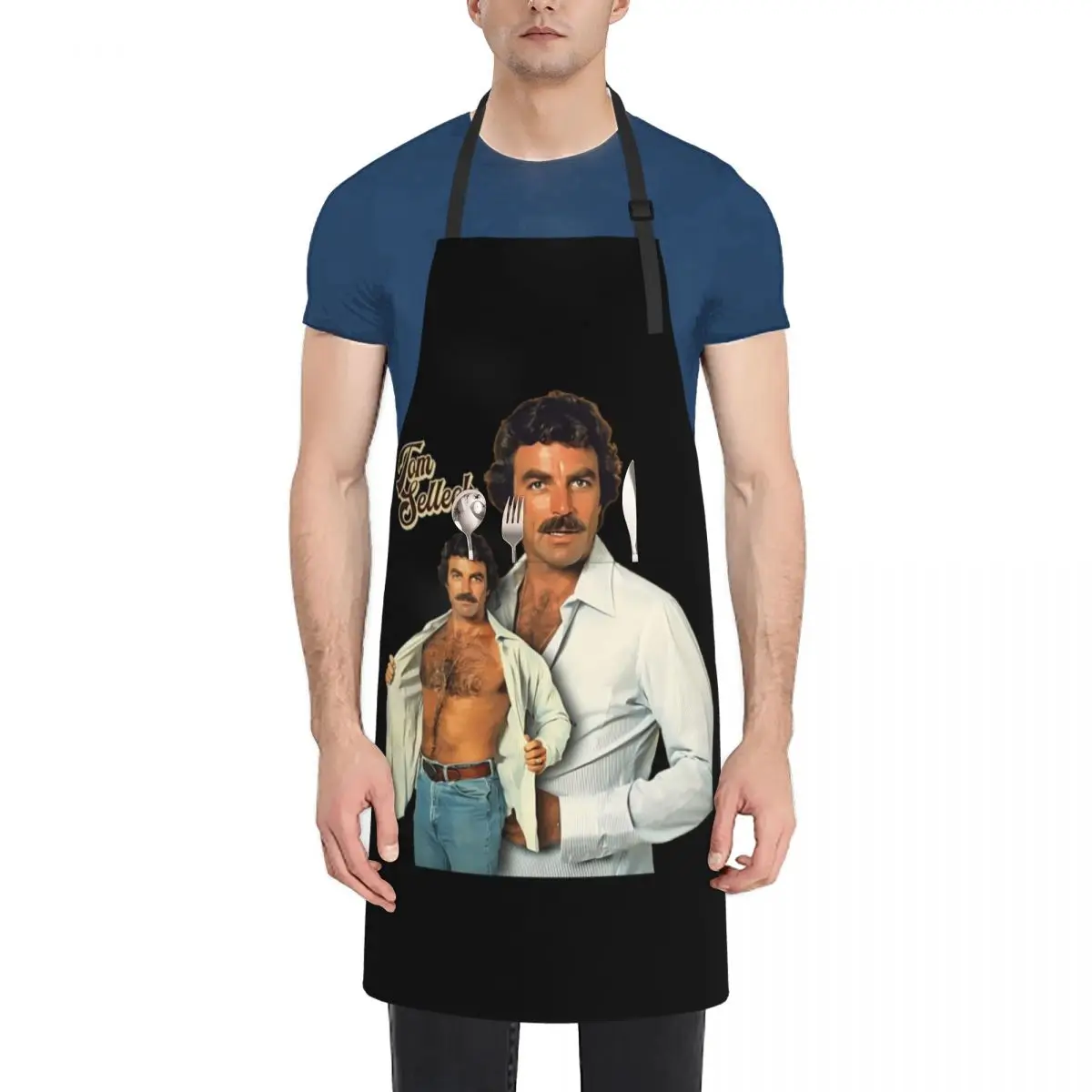 

Tom Selleck Is The Daddy Apron waiter christmas kitchen Teacher Apron