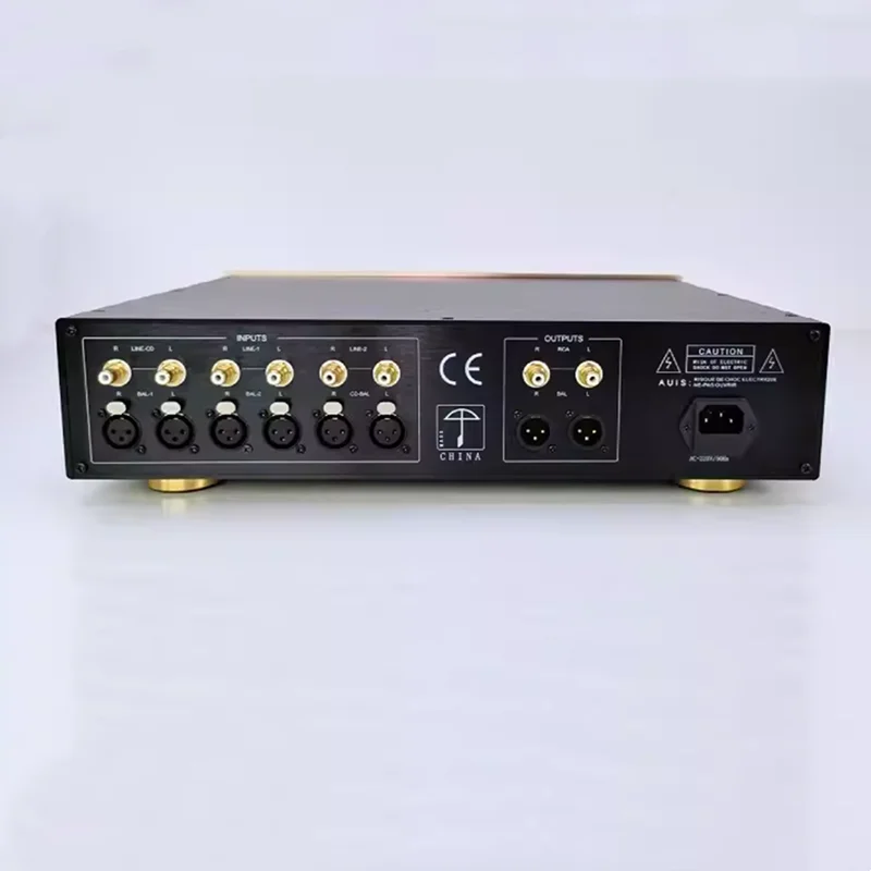 YU-07 MUSMYS C-2860 Preamplificador totalmente equilibrado Clase A pura Preamplificador SNR 110dB Grupo 3 RCA XLR Entrada 220V/Personalizado 110V