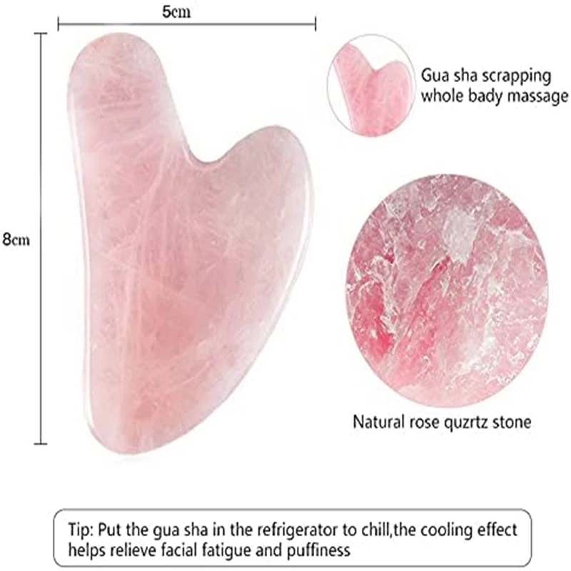 천연 괄사판 얼굴 미용 괄사 마사지 도구 피부 탄력 관리 얼굴 괄사 스파 테라피 얼굴 목 등 전신용