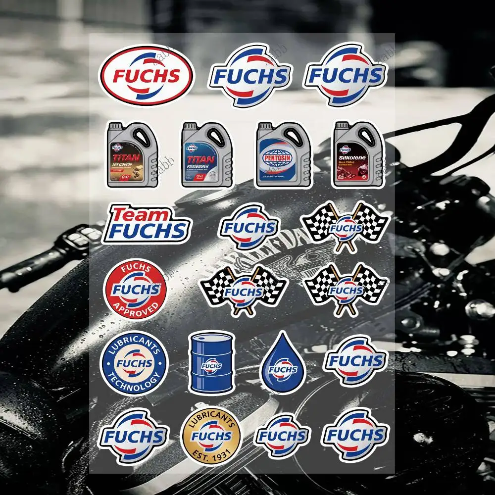 F-FU C-CHS Motorcycle Sticker Set Reflective Decals For Helmet Fuel Tank Fairing Body Custom Bike Graphics Kit