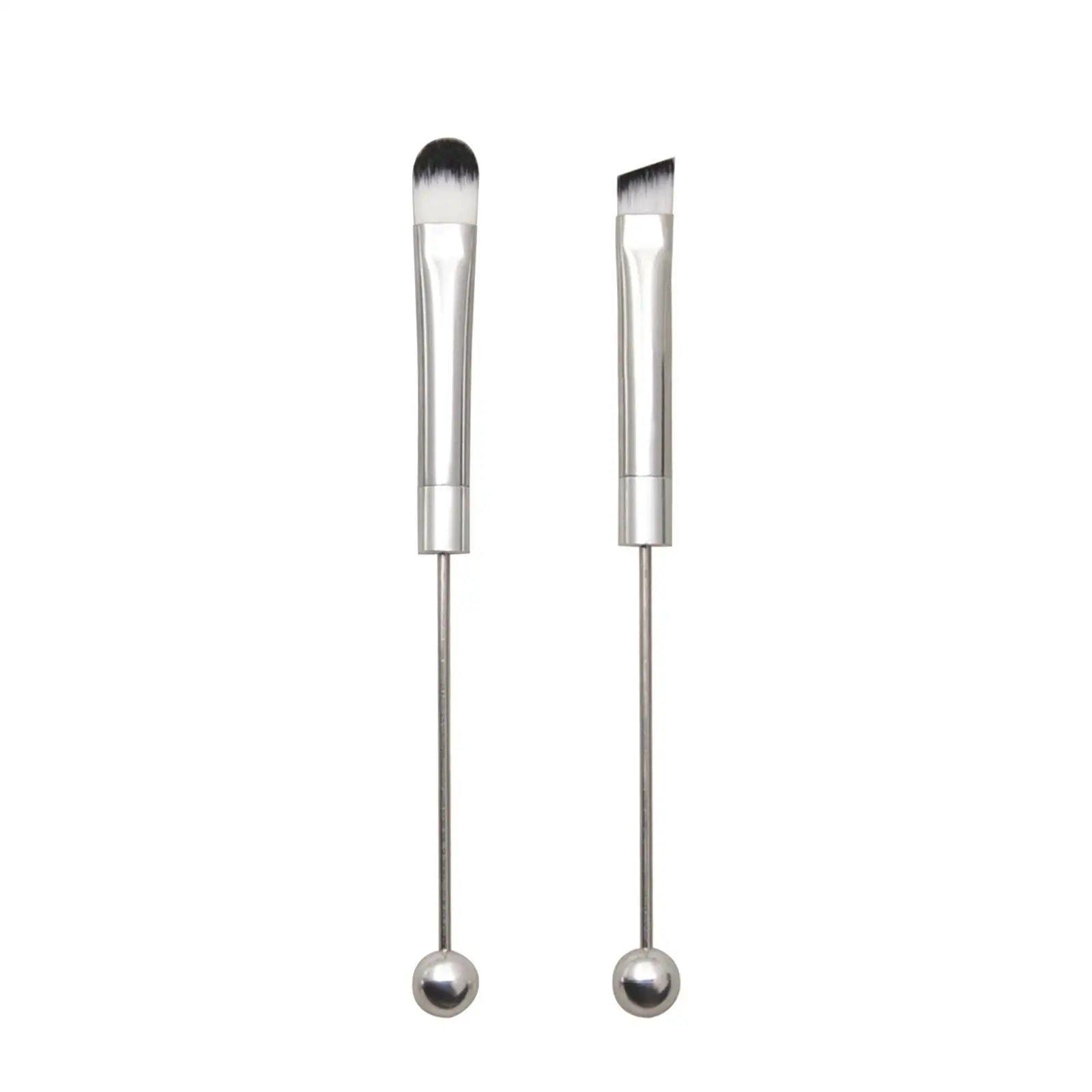 Professional Beadable Makeup Brush DIY Makeup Comestic Brush Metal Tube for Bestie Her Adults Lady Valentines Day Gifts