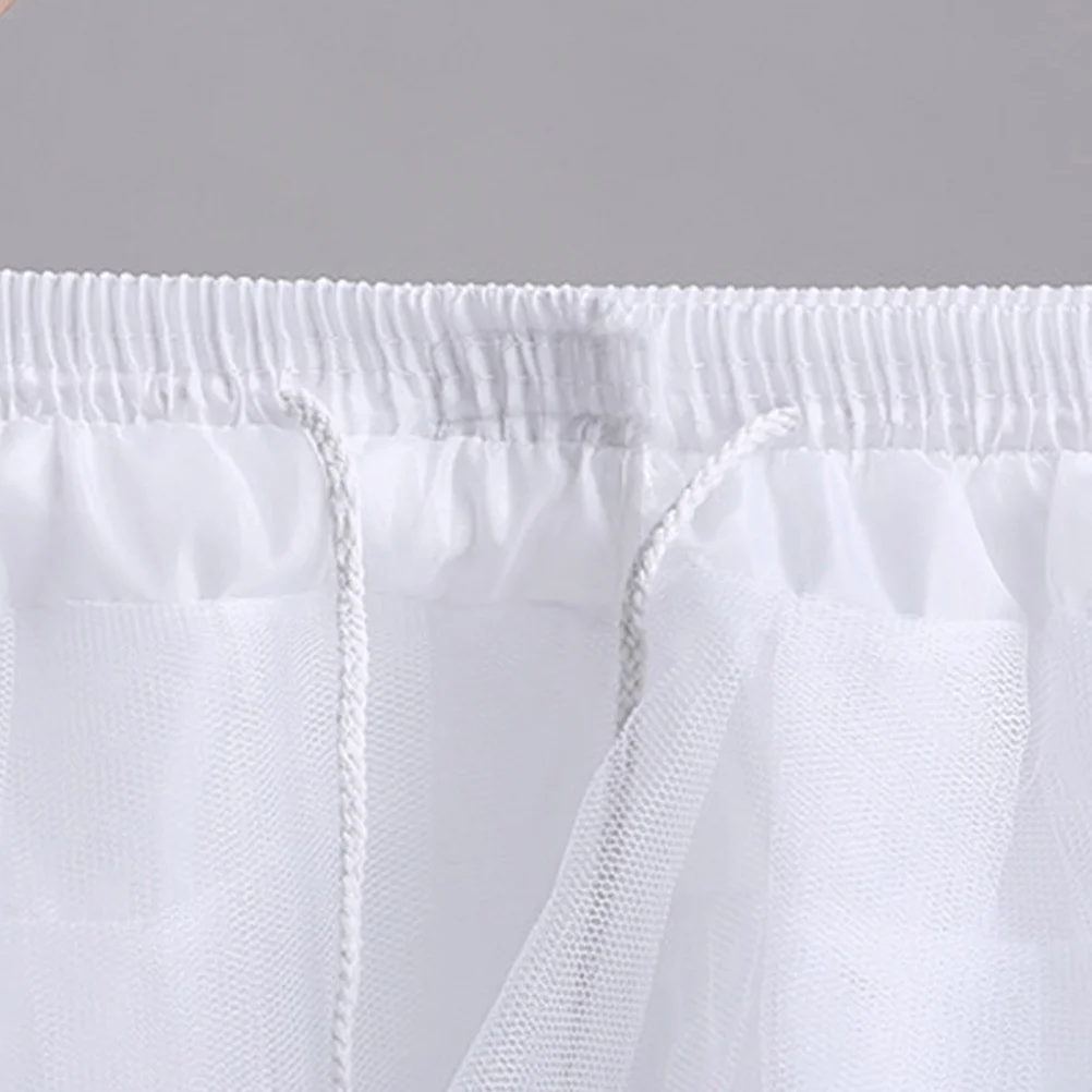 

1pc Petticoat White Stiff Tulle Skirt For Wedding Prom Dress Easy Care Women Underskirt Gauze Tutu Skirt