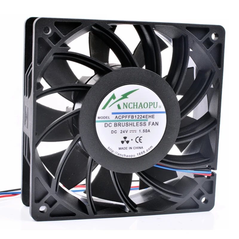 Brand new original ANCHAOPU FFB1224EHE 12cm 12038 120x120x38mm DC24V 1.50A high speed inverter cooling fan