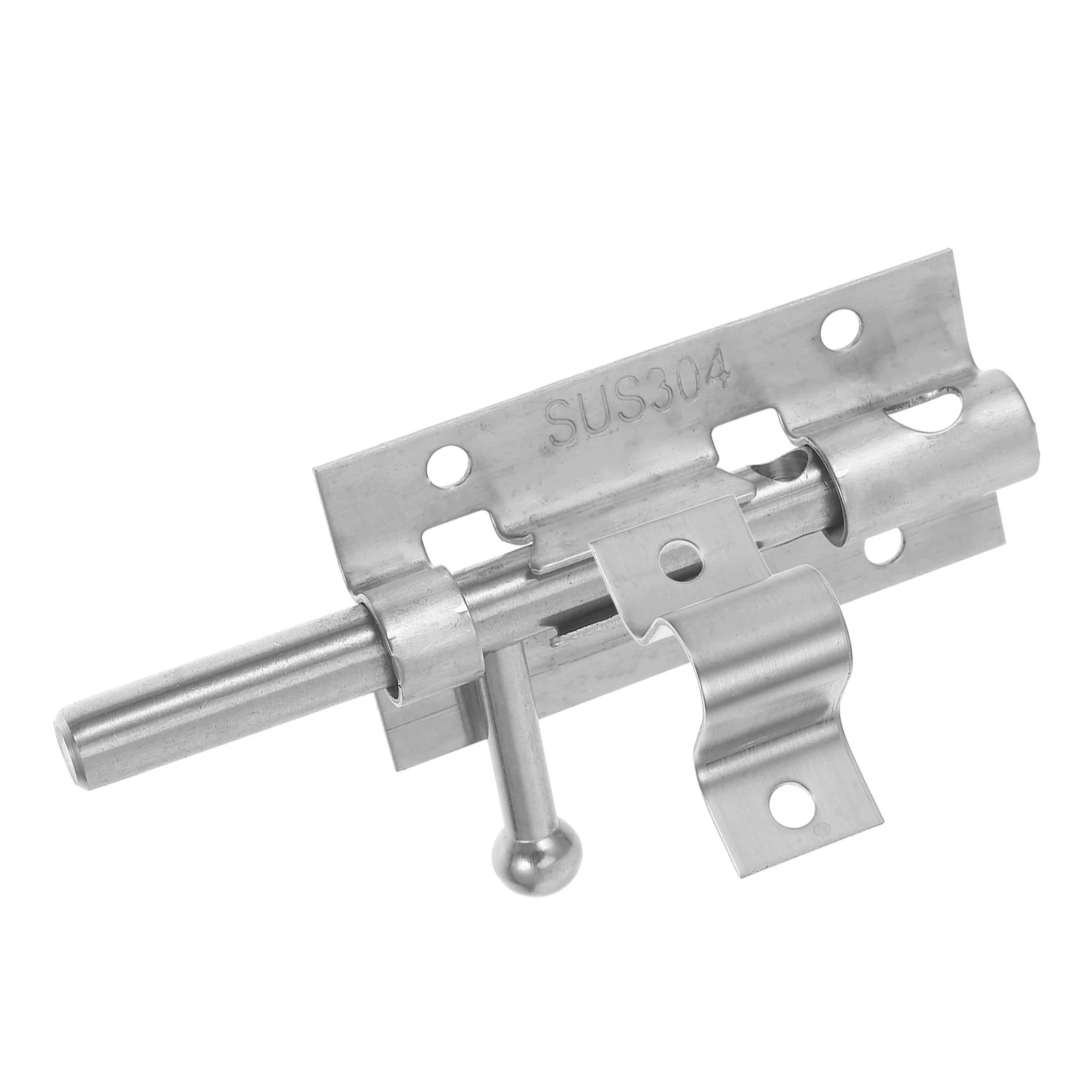 

Stainless Steel Door Latch 4 Inch Sliding Lock Barrel Bolt Silver For Cabinet Drawer Pet Cage Door Buckle Hardware