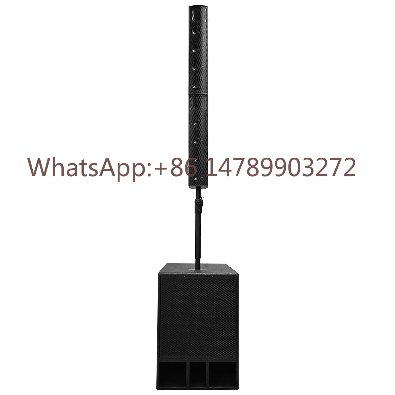 PA Portable Sound Equipment Active Line Array Pro Column Speaker with 15 Inch DSP Powered Subwoofer for DJ Party Stage