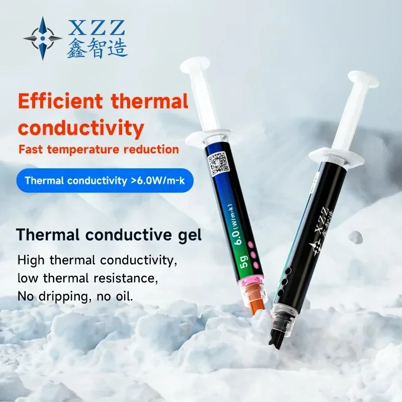 XZZ NB-L1 6.0W/mk Thermal Silicone Grease Gel For Laptop Notebook CPU GPU VGA Card Cooler Heat Sinks Conductive Silicone Plaster