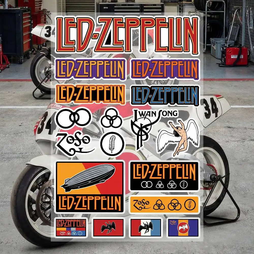 L-eD-ZeppeL-in Ästhetische Graffiti-wasserdichte PVC-Aufkleber für Auto, Motorrad, Skateboard, Helm, Notizbuch