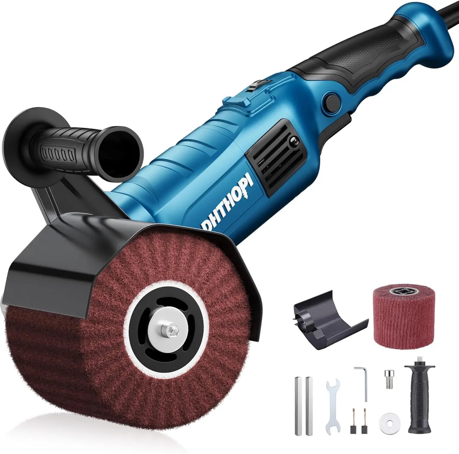 

1800W Handheld Electric Polisher, 8-Speed Adjustable 750-3100RPM for Metal, Stainless Steel, Wood