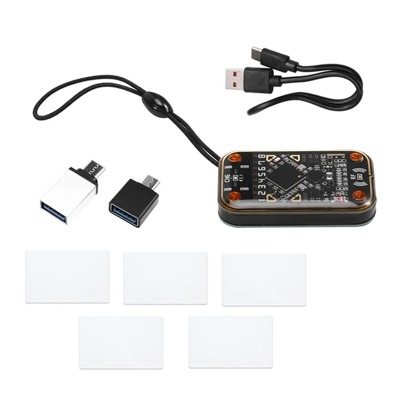 

RFID Smart Chip Reader+5XCUID Card Smartcard Emulator RFID Emulator Read Writer Em125khz IC 13.56Mhz Support Clone Card