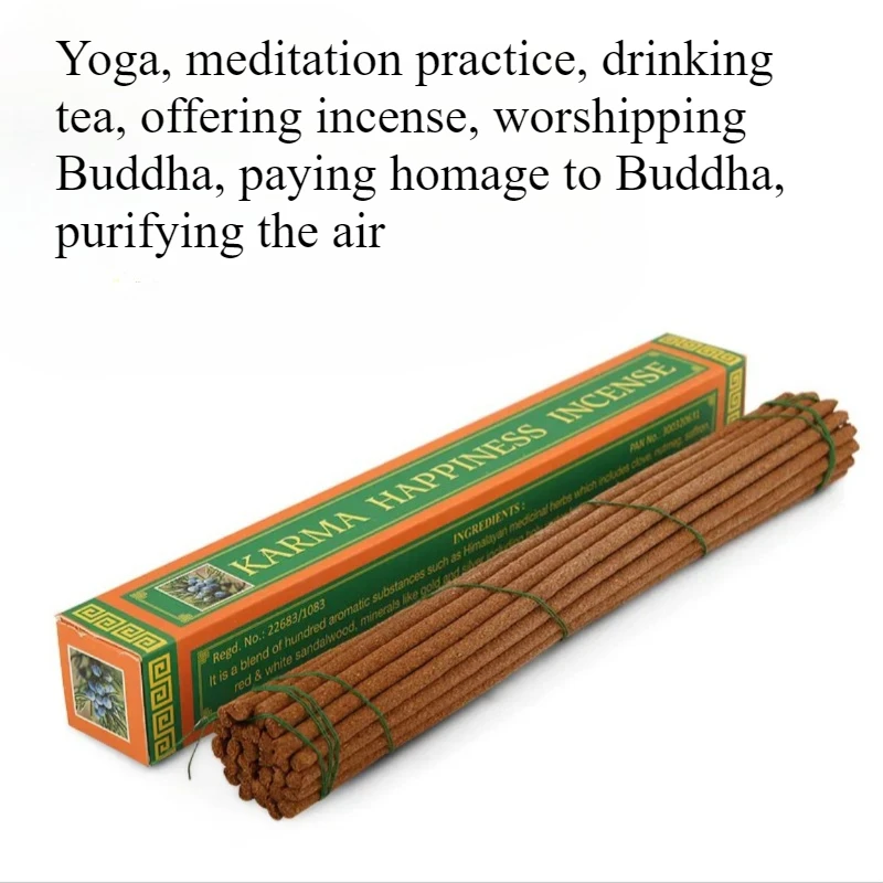 Nepal Happiness High-quality Natural Incense Stick Temple Worship Study Rooms Meditation Calms Mind Purifies Air Joss Stick