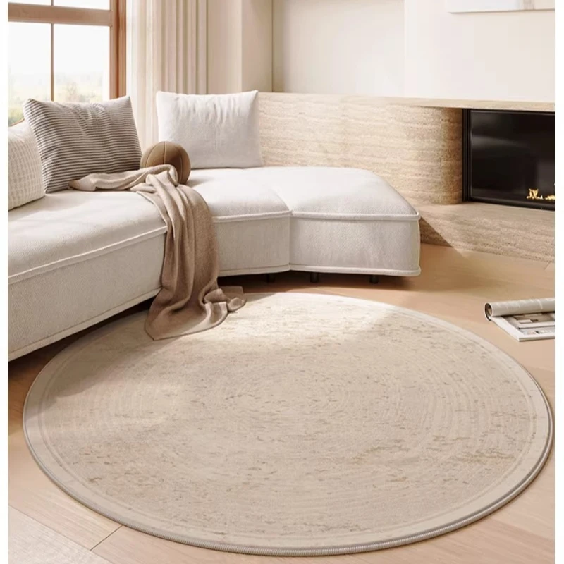 French round carpet, stain-resistant thickened floor mat
