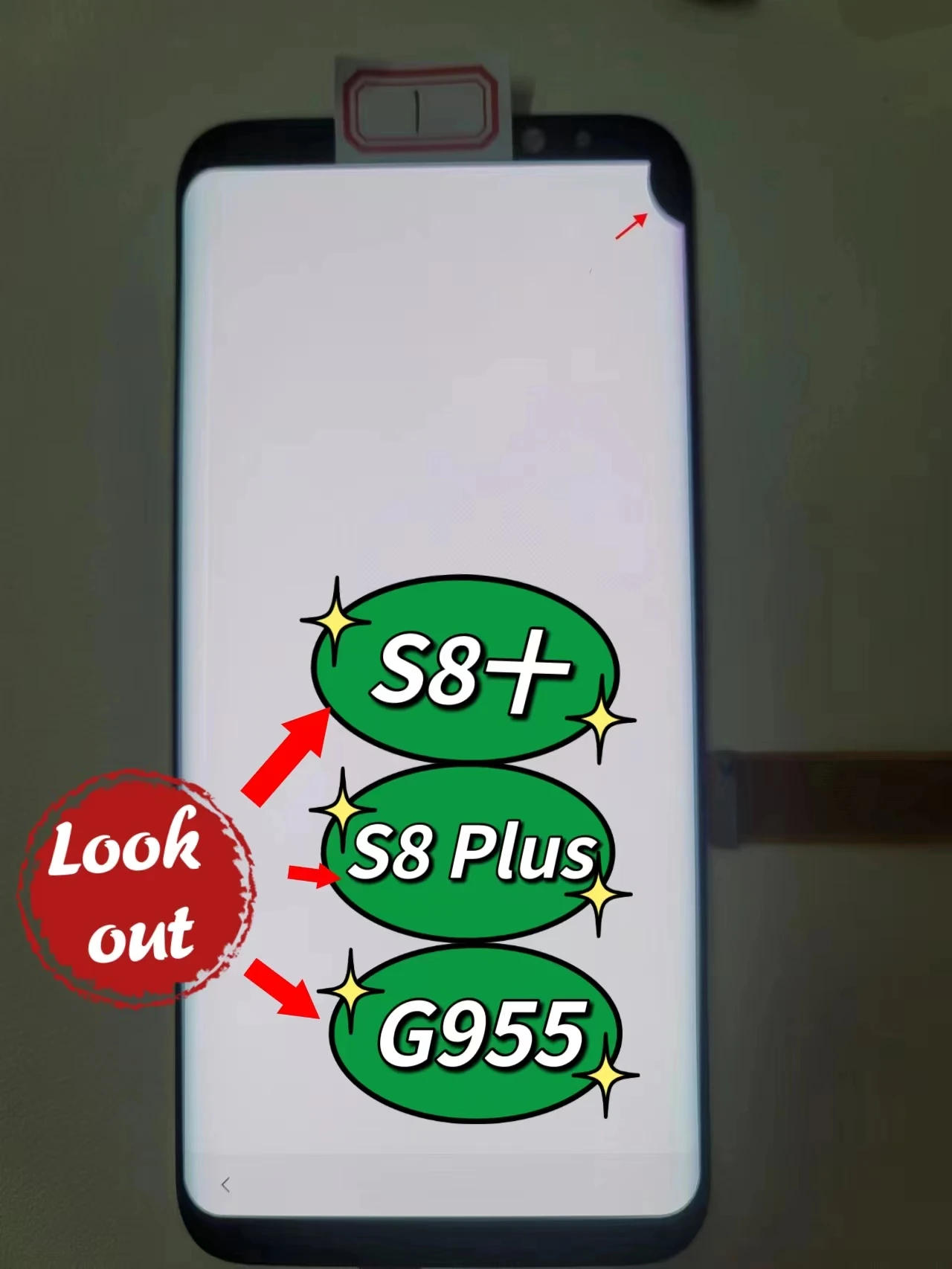 Super Amoled LCD S8Plus G955 For SAMSUNG Galaxy S8+ G955F G955FD  Display With Touch Screen Digitizer Assembly Repla