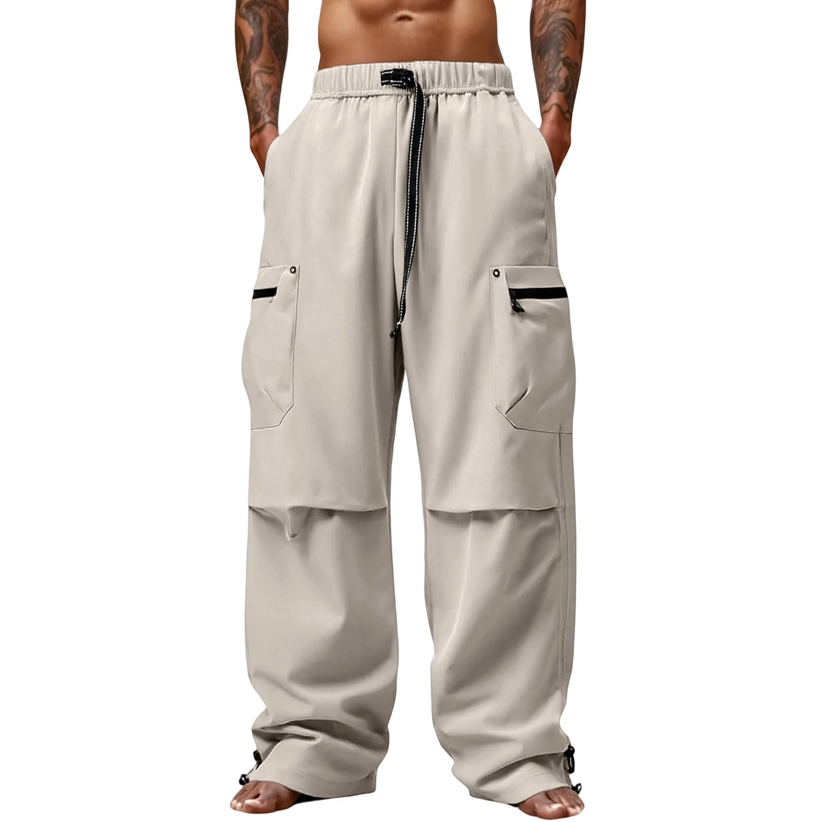 

New Cotton Men Cargo Pants Khaki Casual Men Tactical Joggers Cargo Multi-Pocket Fashions Black Army Trousers Work Wear Pants Men