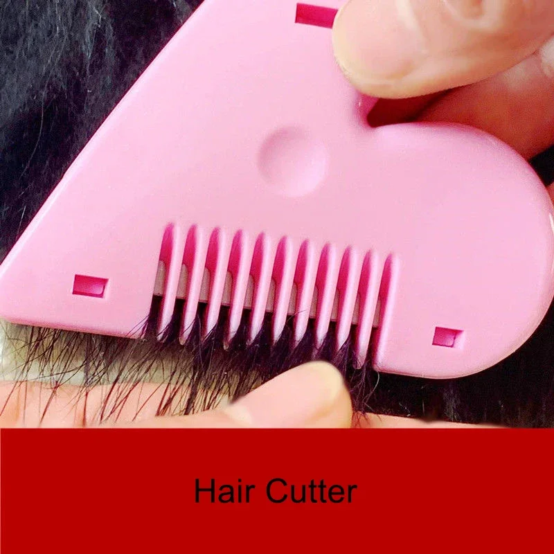 Heart Shape Hair Cutting Trimmer Barber Comb Bangs Hair Remover Home Mini Makeup Tools for Thinning Beauty Hair Cut Accessories