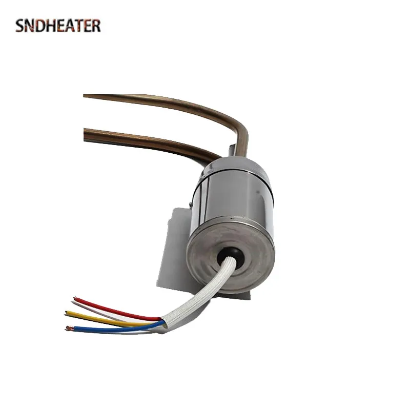 SNDHEATER 전기 온수기 바닥 삽입 47MM 직경. 온도 조절 장치가 있는 태양열 발열체 40CM 2000W Anti-UV