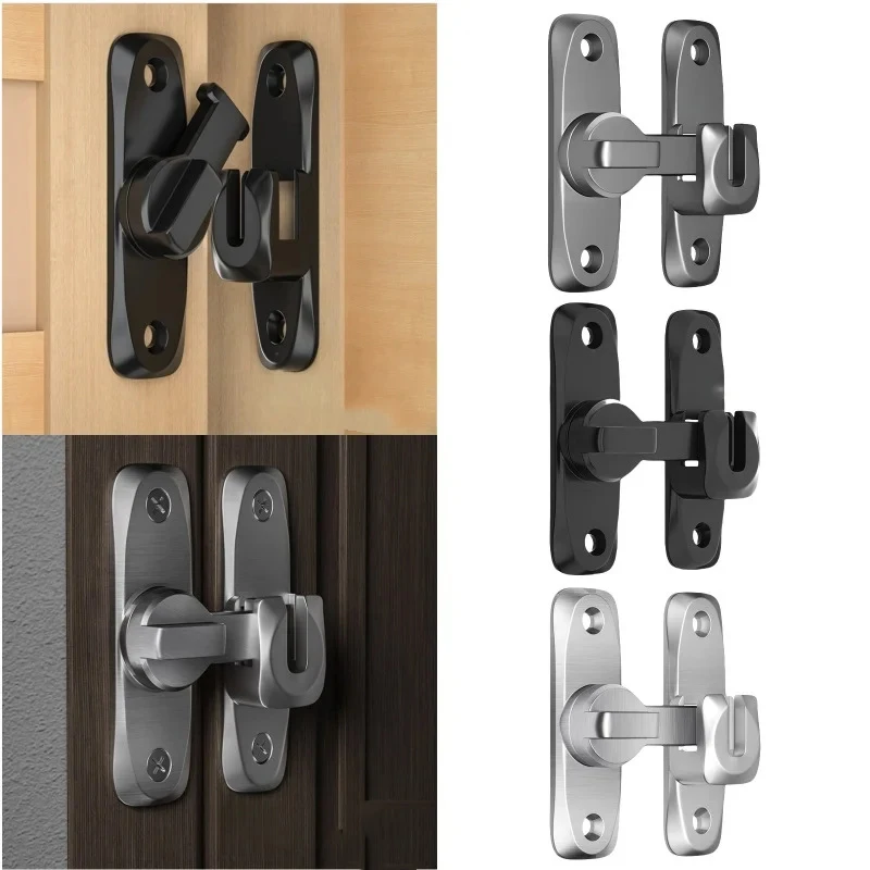 Door Lock Buckle Safety Buckle 90-degree and 180-degree Solid Multi-angle Left and Right Lock Anti-theft Buckle