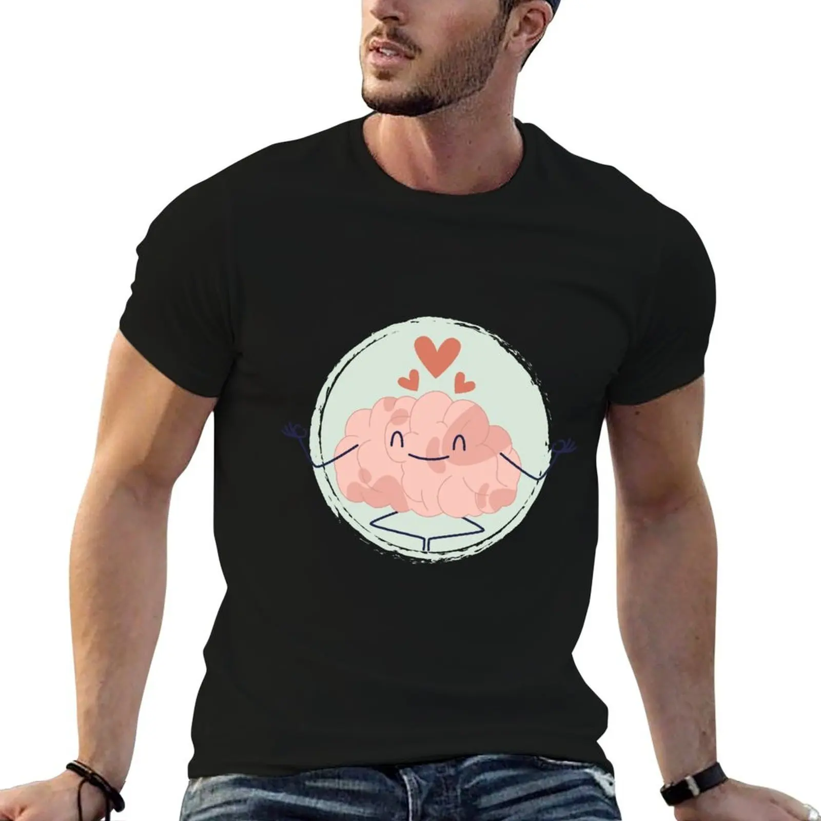 mental health awareness concept T-Shirt oversize t-shirts man custom shirt T-shirts for men cotton