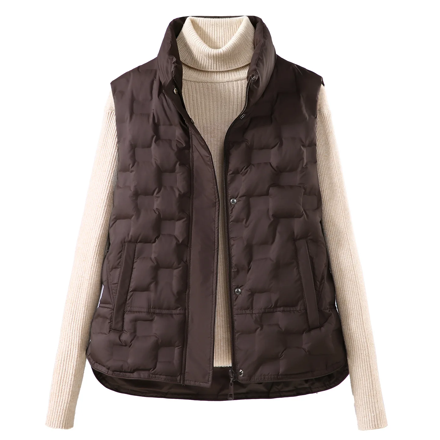 Short Down Cotton Vest Women 2026 Spring Autumn Winter New Loose Fitting Outer Jacket Female Warm Vest Camisole Jacket Cardigan