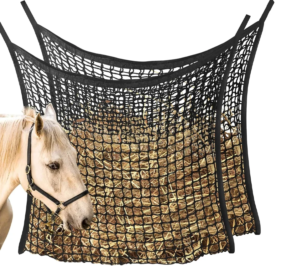 

2025 Slow Feed Hay Bag for Horses and Goats Hanging Net for Hay Storage and Feeding Custom Cutting Service Available