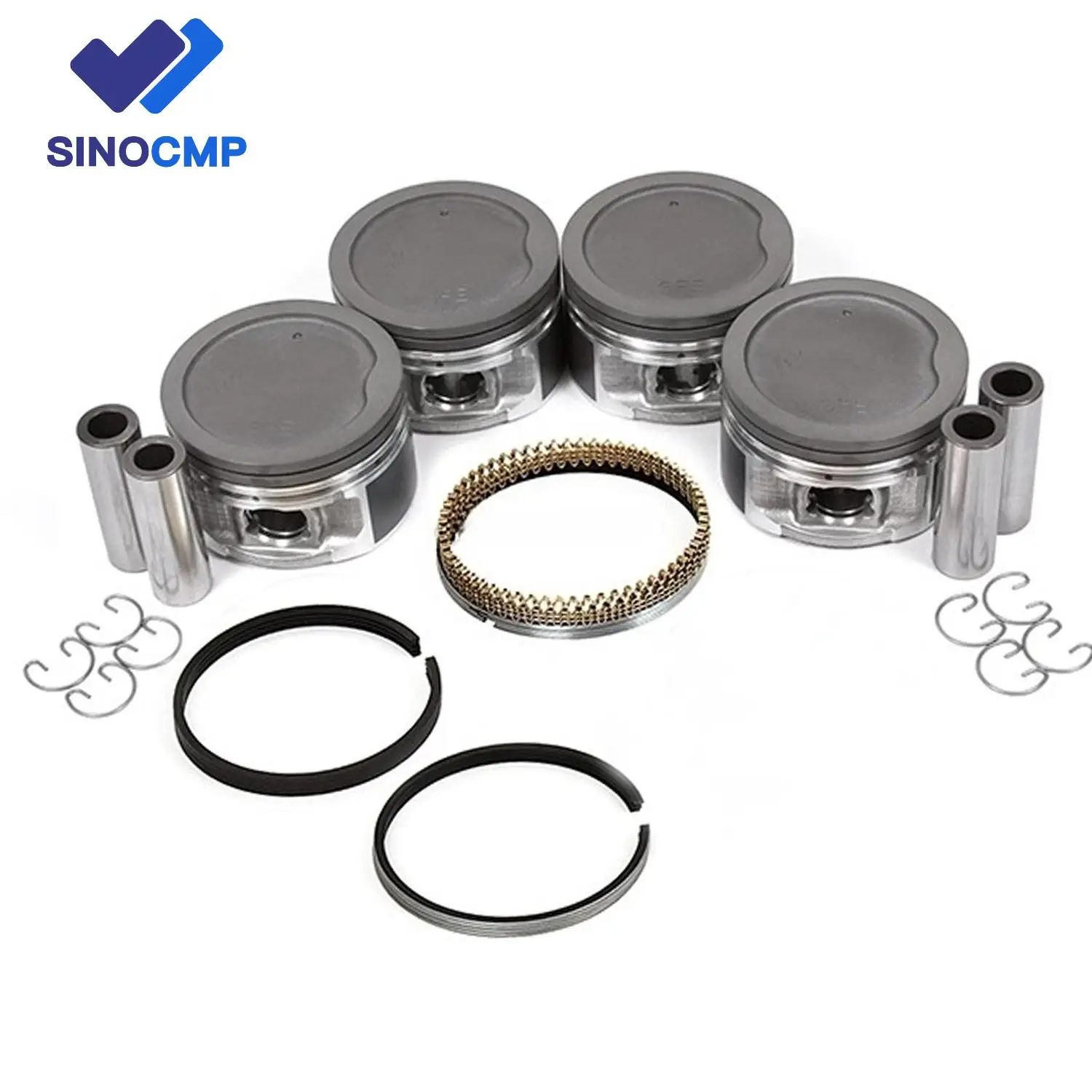 

4pcs 3RZFE 13101-75040 13101-75041 Engine Piston Set For 94-04 Toyota 4Runner T100 Tacoma 2.7L 2694CC L4 DOHC