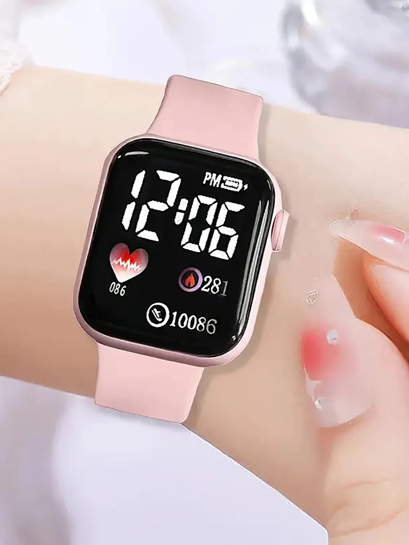 Small Square Technology Watch High Beauty Student Party Female Simple Fashion Watch Time Electronic Watch