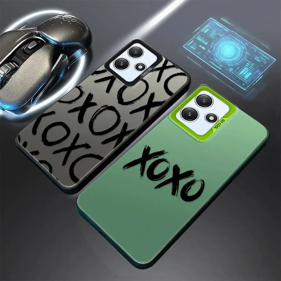 حافظة لهاتف شاومي ريدمي نوت 10s 10 11 Pro 12 13 14 Pro Plus 11s حروف ممتعة XX #1