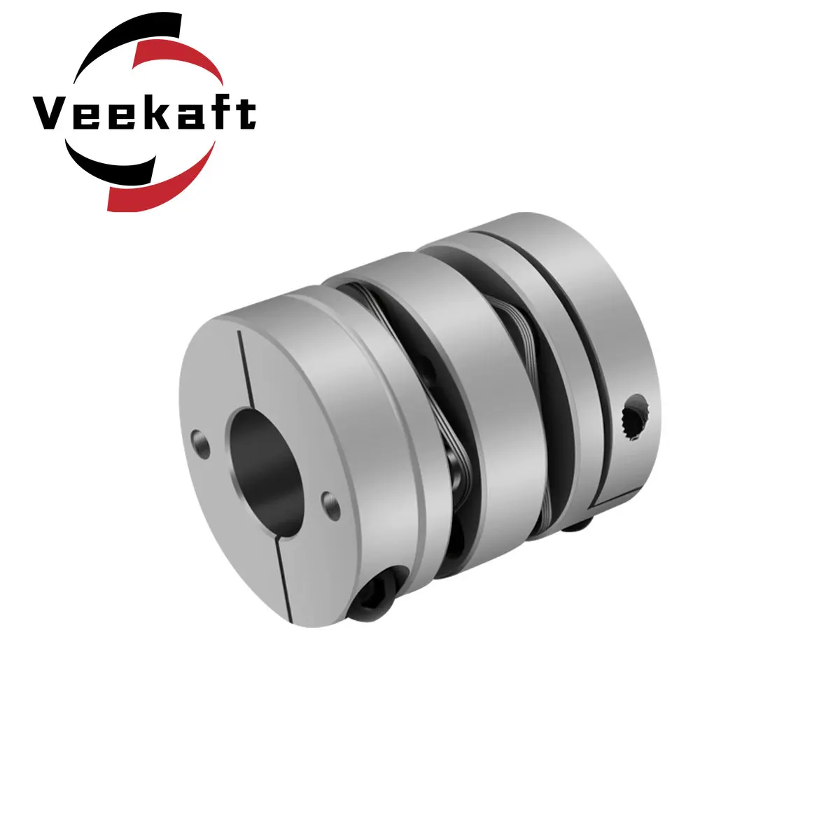 Aluminum alloy D68L74 double diaphragm coupling elastic connector D68mm L74mm ball screw step servo motor encoder computer
