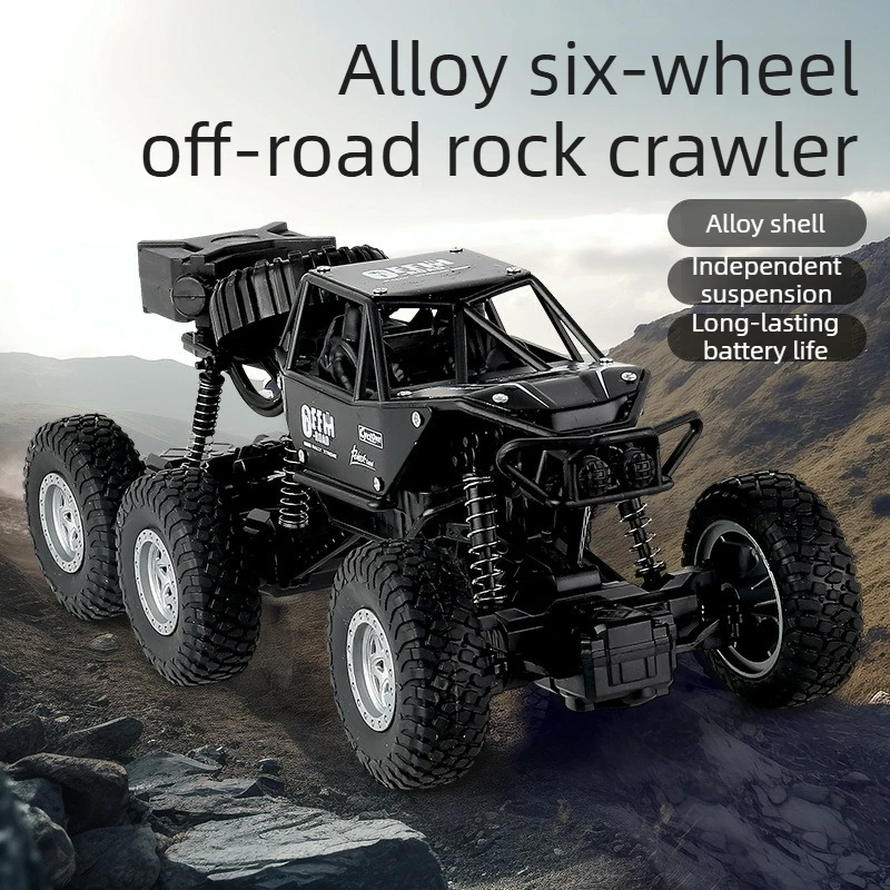 Cool Stuff Toy Car Funny Gift-Kawaii Alloy 6-wheel 4WD Rc Cars,Remote Control Car Model,Climbing Off-road Rc Truck,Toys for Kids