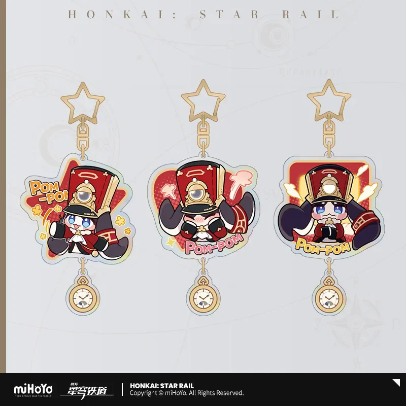 

Honkai: Star Rail official Licensed Anime And Game Peripheral Pom-Pom Exhibition Hall Series Pam Acrylic Pendant Holiday Gift