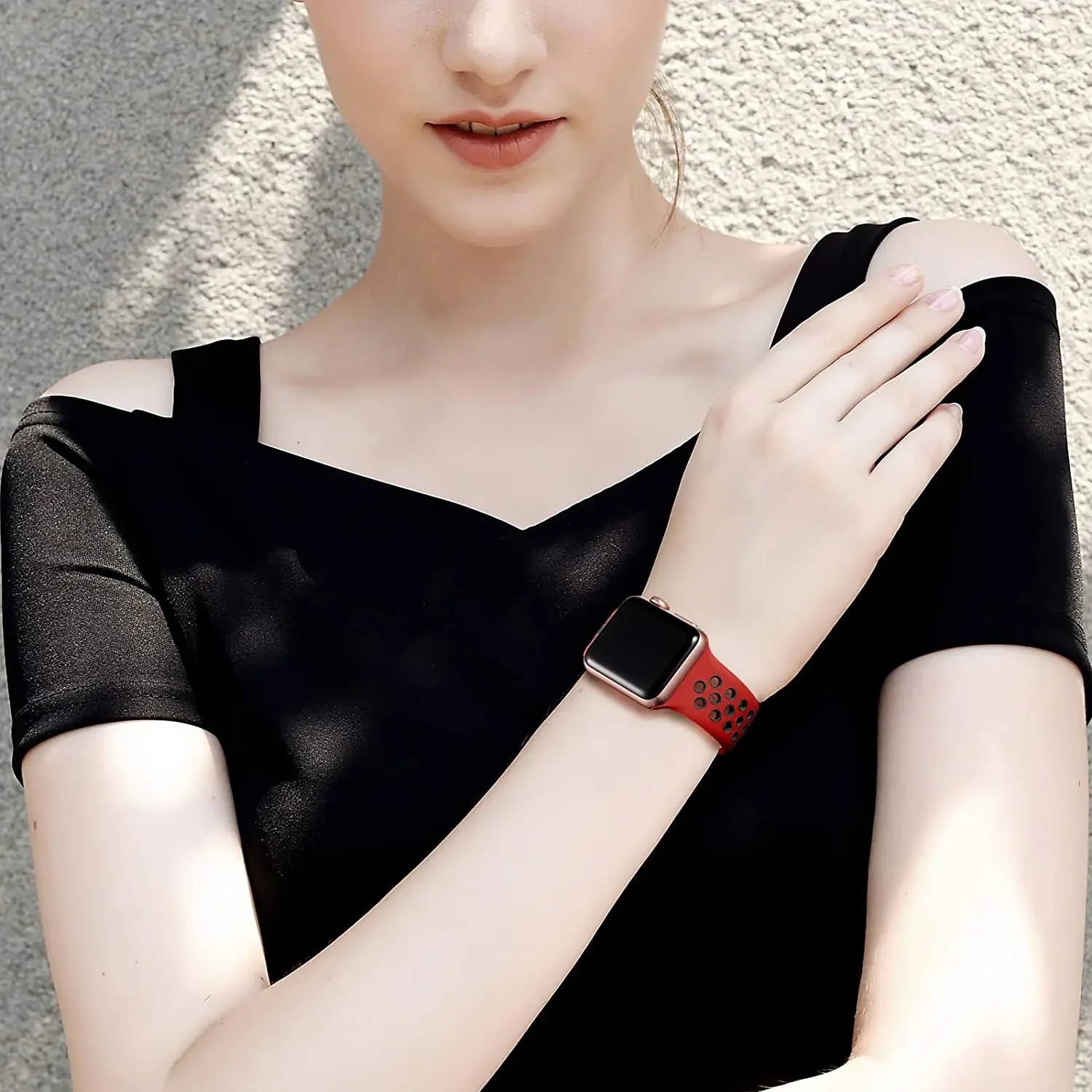 Sports Silicone Strap For Apple Watch Band 49mm 46mm 45mm 44mm 40mm 41mm Series Ultra 10 9 8 7 6 5 4 3 SE Wristband iWatch 42mm