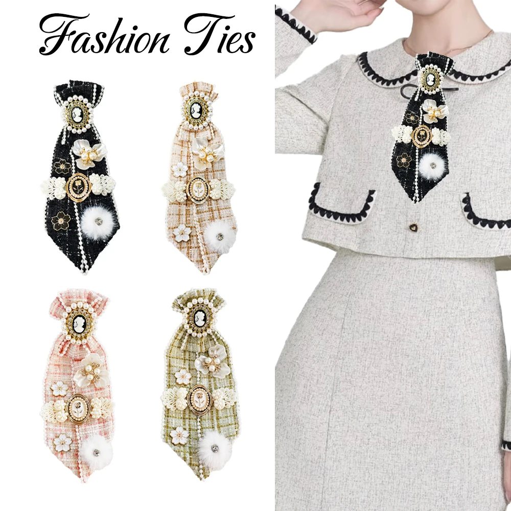 A Handcrafted, Noble and Elegant Business-Casual Style Women's Bow Tie, Suitable for Daily Fashion Wear, Business Gatherings