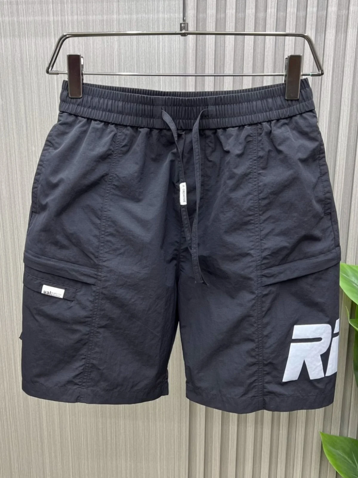 

Faionable Loose Men's Workwear orts Summer Casual Pants with Large kets Five-Quarter Length Breathable Polyester Blend