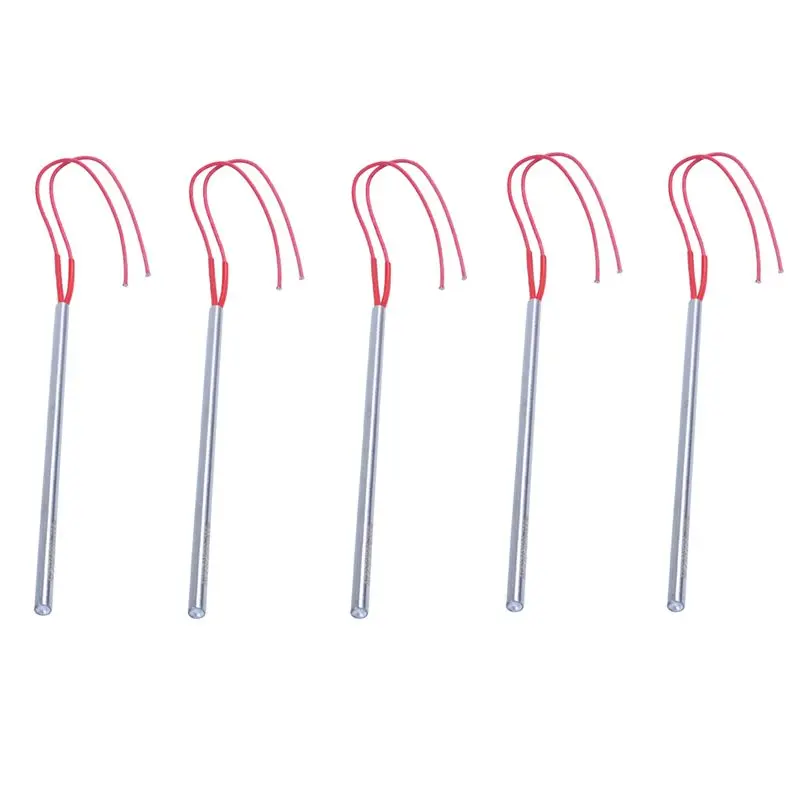 5Pcs 10Mm X 270Mm Single End Heating Elements Cartridge Heater 220V 600W A62X