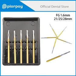 PIOPROY Dental Endodontic Carbide Burs FG 1.6mm for High Speed Handpiece Shaping and Refining Endodontic Access Preparations