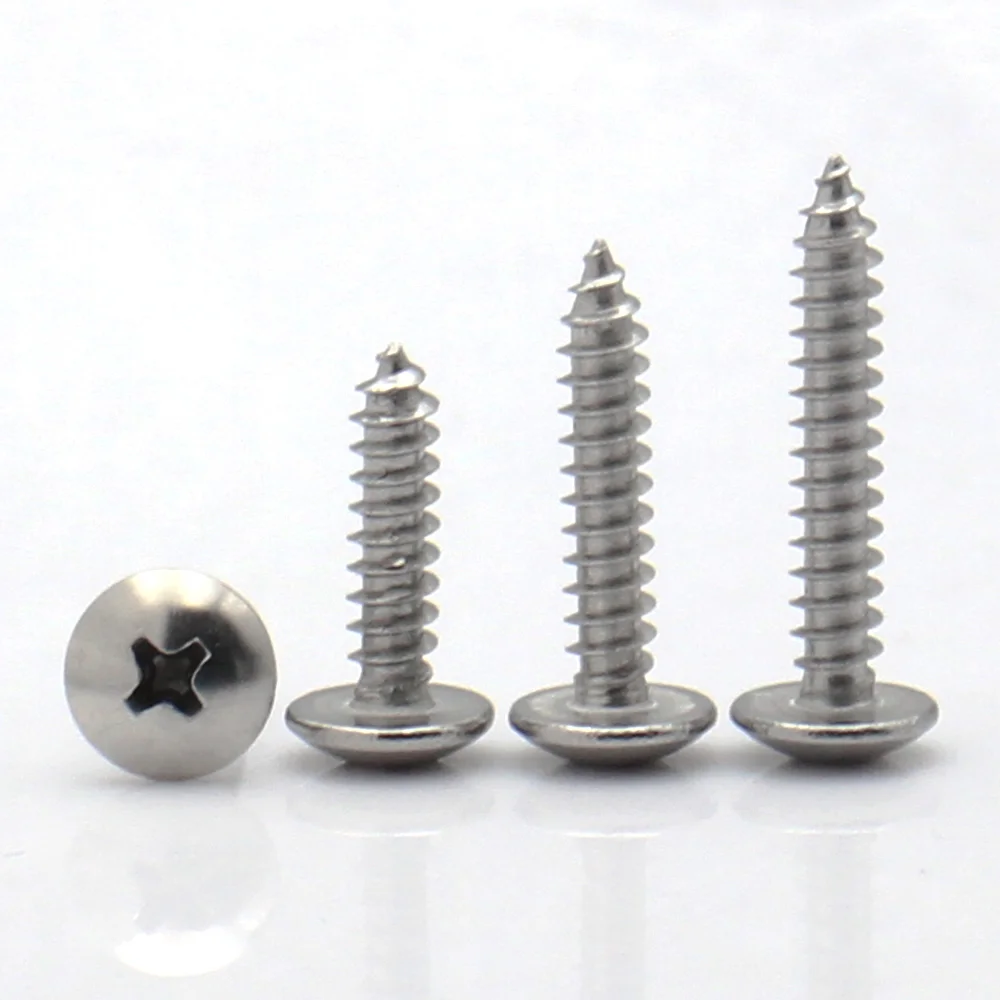 20/55 stks M3 M4 M5 M6 304 Rvs Phillips Verzonken Truss Hoofd zelftappende Cross Paddestoel Hoofd Hout Schroeven lengte: 6-40mm