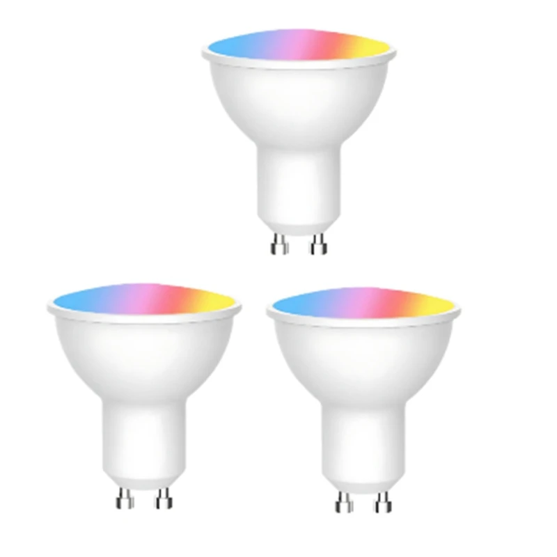 

AFBC Tuya Bluetooth GU10 Светодиодная лампа с регулируемой яркостью 6 Вт 220 В Smart Life App Control Прожекторная лампа работает с Alexa Google