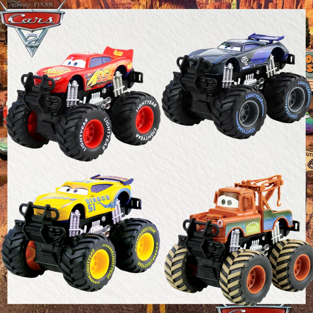 Ensemble de voitures Disney Pixar, figurines Lightning Mcqueen, Jackson Storm Mack, oncle camion, voitures à tirer, modèle poupée, jouet pour enfants, cadeau