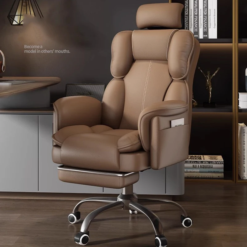 Vanity Throne Office Chair Swivel Bar Study Desk Salon Massage Full Body Leather Office Chair Nordic Taburete Trendy Furniture