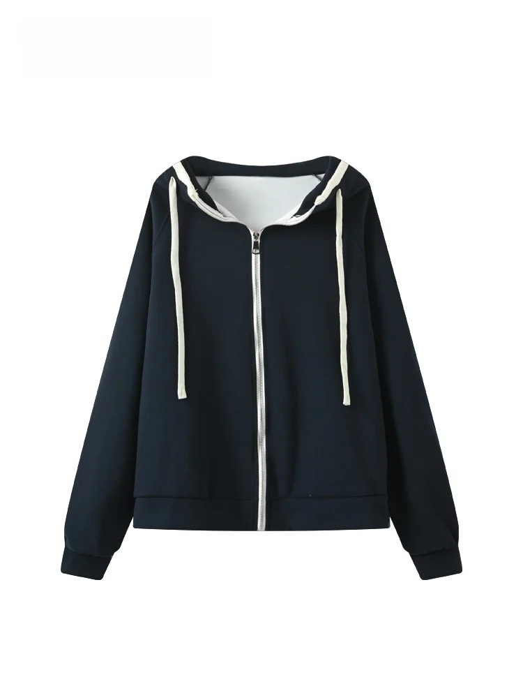 

Женская толстовка с капюшоном для ленивых больших размеров, длинный осенний топ, привлекательный кардиган из полиэфирного волокна для похудения, кардиган Sle Pear Ape