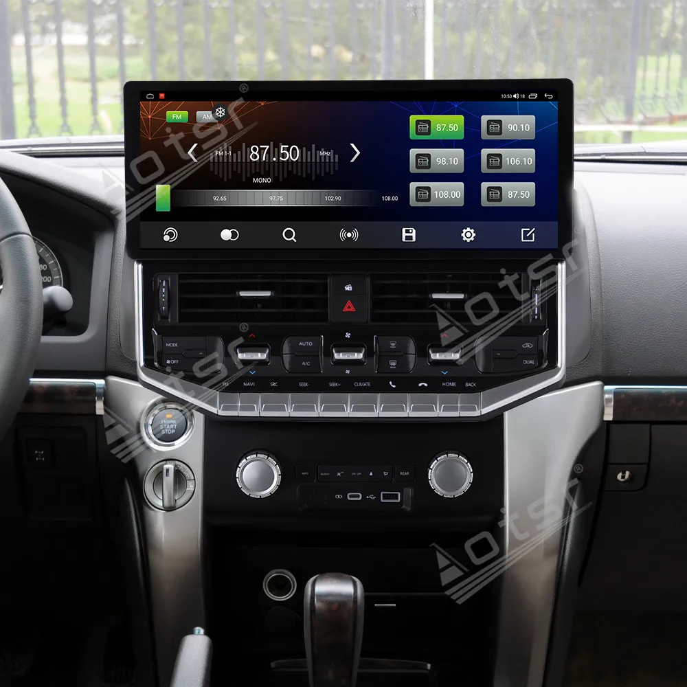 15.9 Inch Qualcomm Android Car Multimedia Automotive For Toyota Land Cruiser LC200 2007~2021 GPS Navigation Car Radio Head Unit