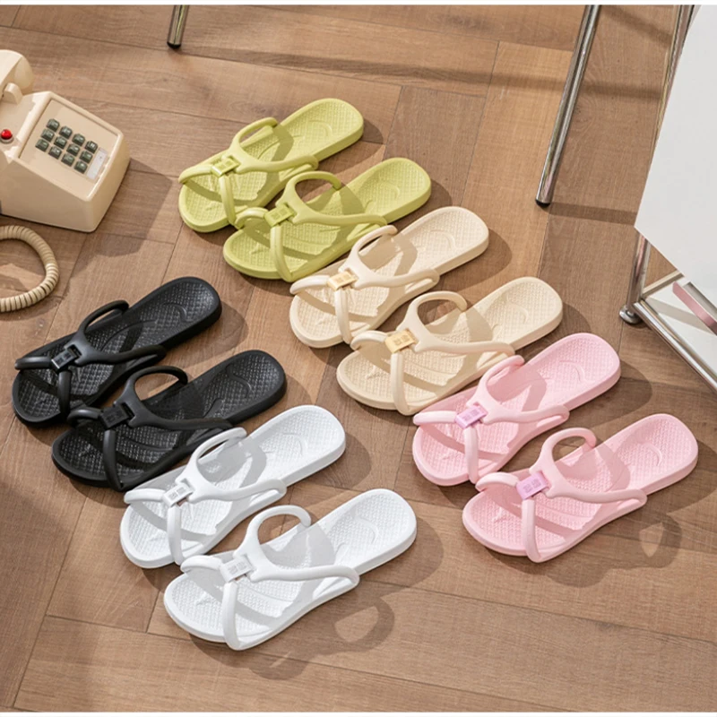 Foldable Travel Slippers Unisex Trip Flip Flops Hotel Bathroom Non Slip Beach Indoor Outdoor Portable Lightweight Slippers