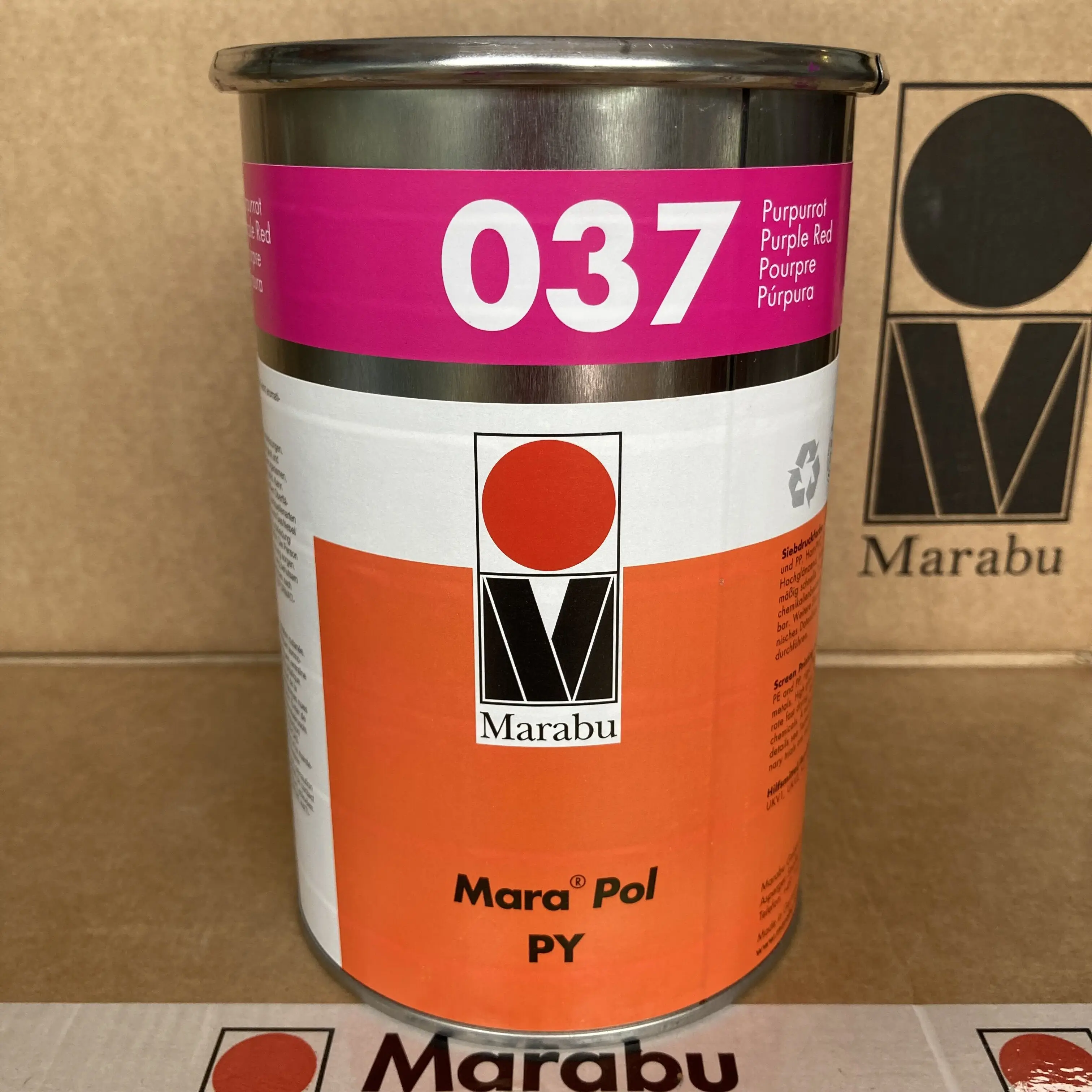 Marabu PY037 Purple red Ink – Premium Screen and Pad Printing Ink for High-End Applications