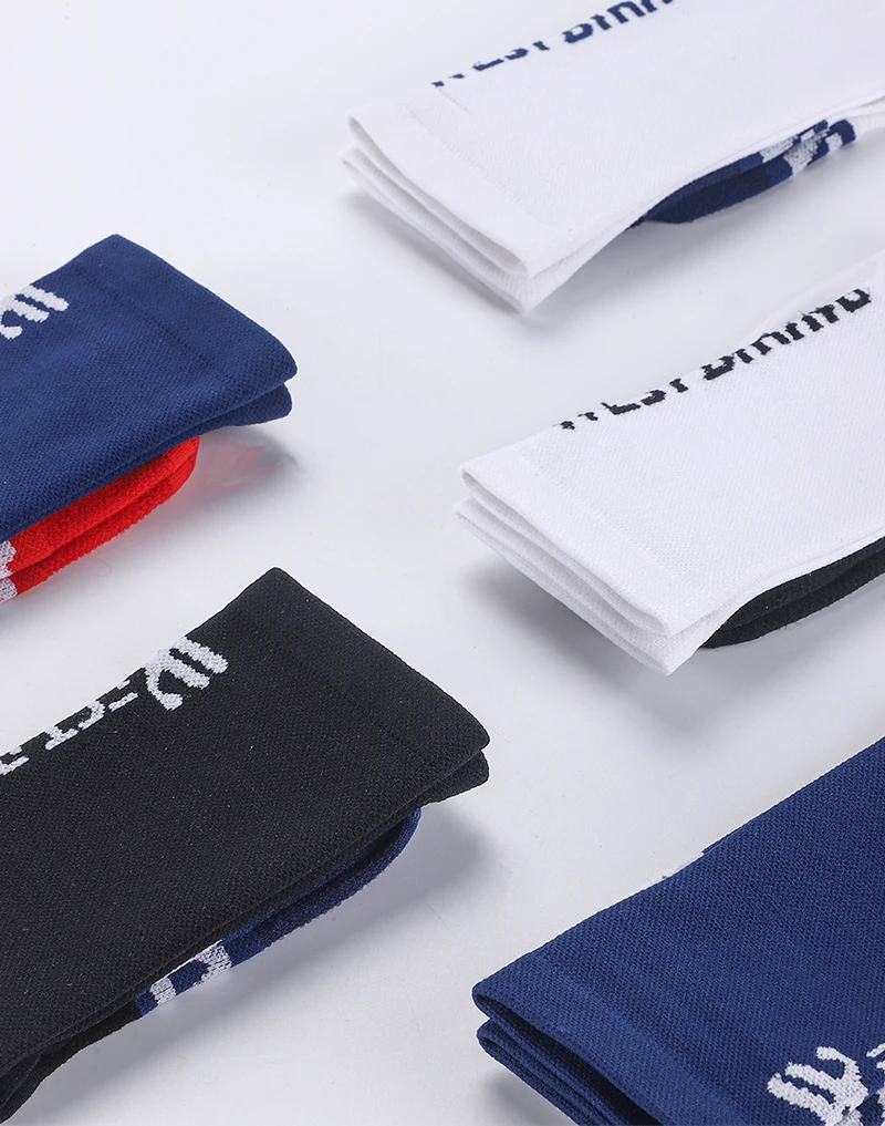 WEST BIKING Fahrradsocken für Männer und Frauen, Farbblock-Design, Atmungsaktive Sportsocken, Hohe Elastizität, Lauf- und Fahrradausrüstung, Größe 37-44 – Detail 4