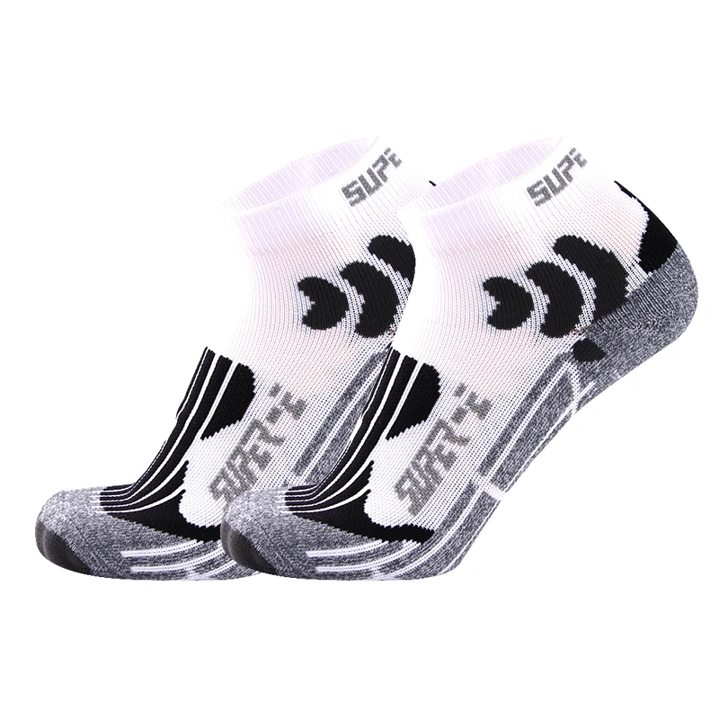 2023 Running Socks Men Professional Compression Outdoor Sport Funny Short Brand Anti-slip  woman man black White