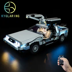 Kyglaring Led Lighting Set DIY Toys for Creator 10300 Back to the Future Time Machine (Only Light Included)