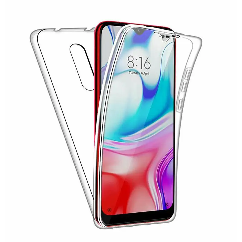 360 Double Protective Case For Xiaomi Redmi 9AT 9C 8A 7A 6A K40 6 Pro Redmi Note 10 Pro 9T 9S 8T 9Pro Full Body Shockproof Cover