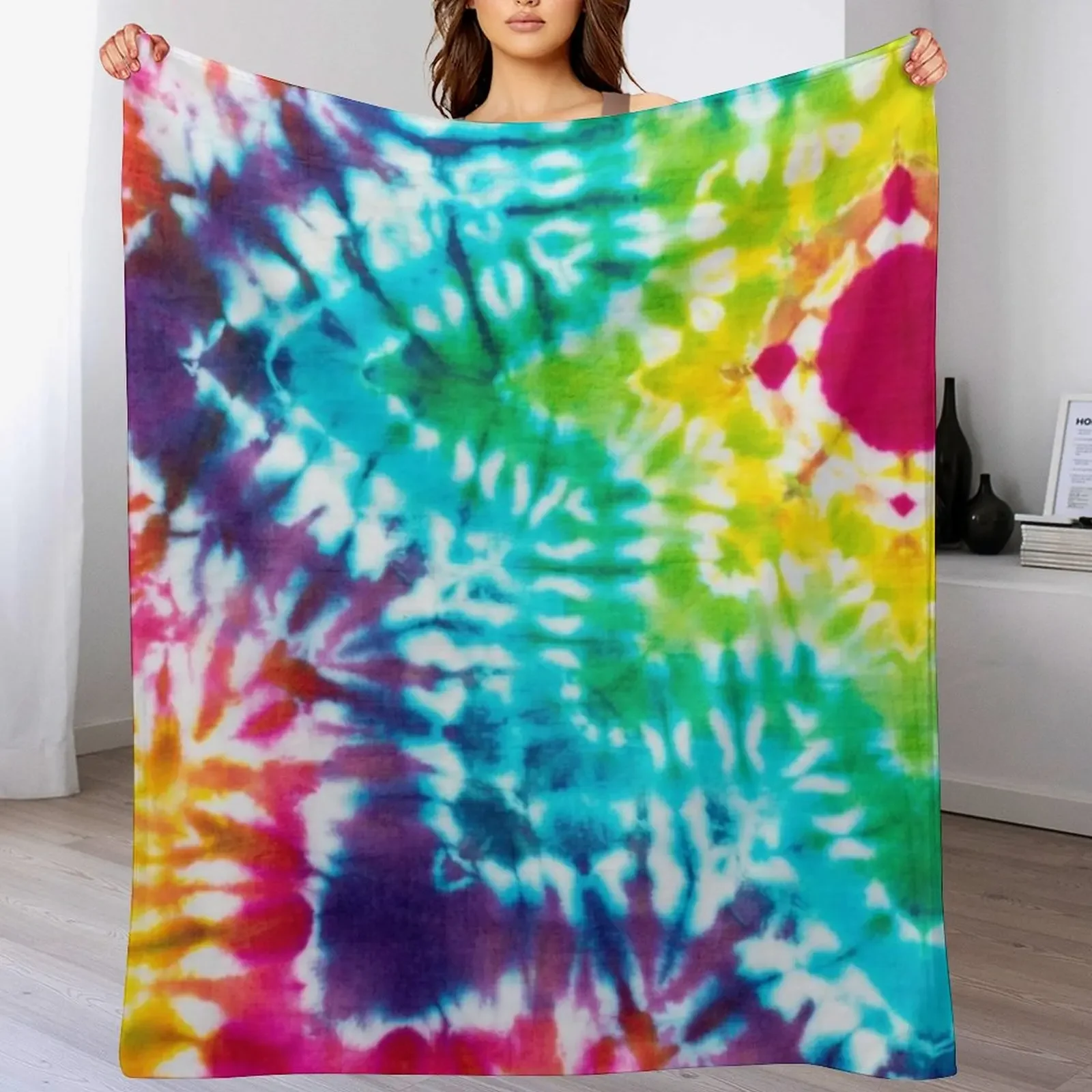 

Tye Dye 7 Throw Blanket Luxury Throw halloween Decorative Sofa Blankets