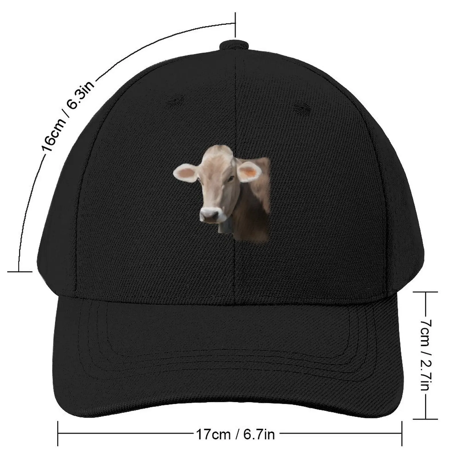 Brown Swiss Milk Cow Baseball Cap tea Hat Golf Rugby Designer Hat Sun Hats For Women Men's